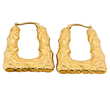 9ct gold Hollow Hoop Earrings